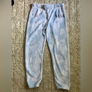 Fifth Sun Fleece NASA Cloud Blue Sweatpants Joggers Loungewear M